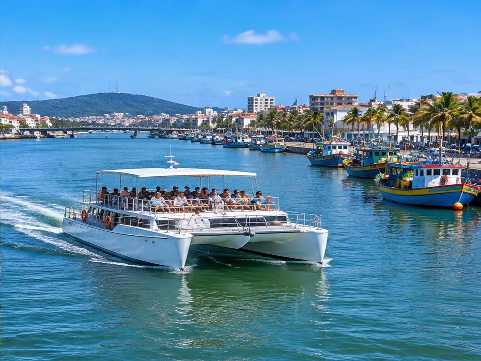 Catamarã em Cabo Frio